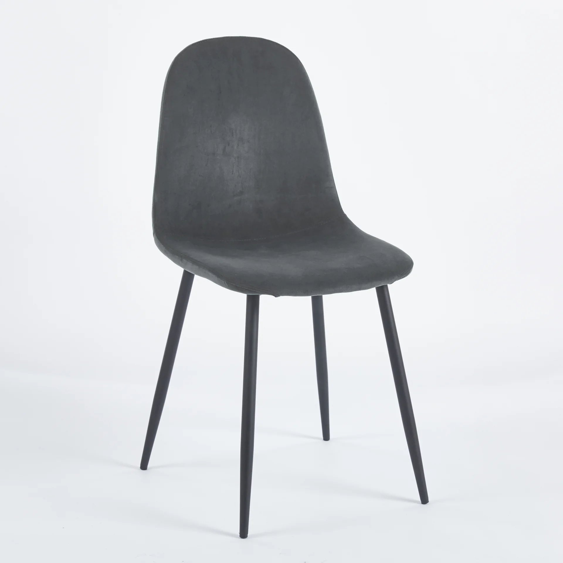 Chaise SIMP Velours - Gris