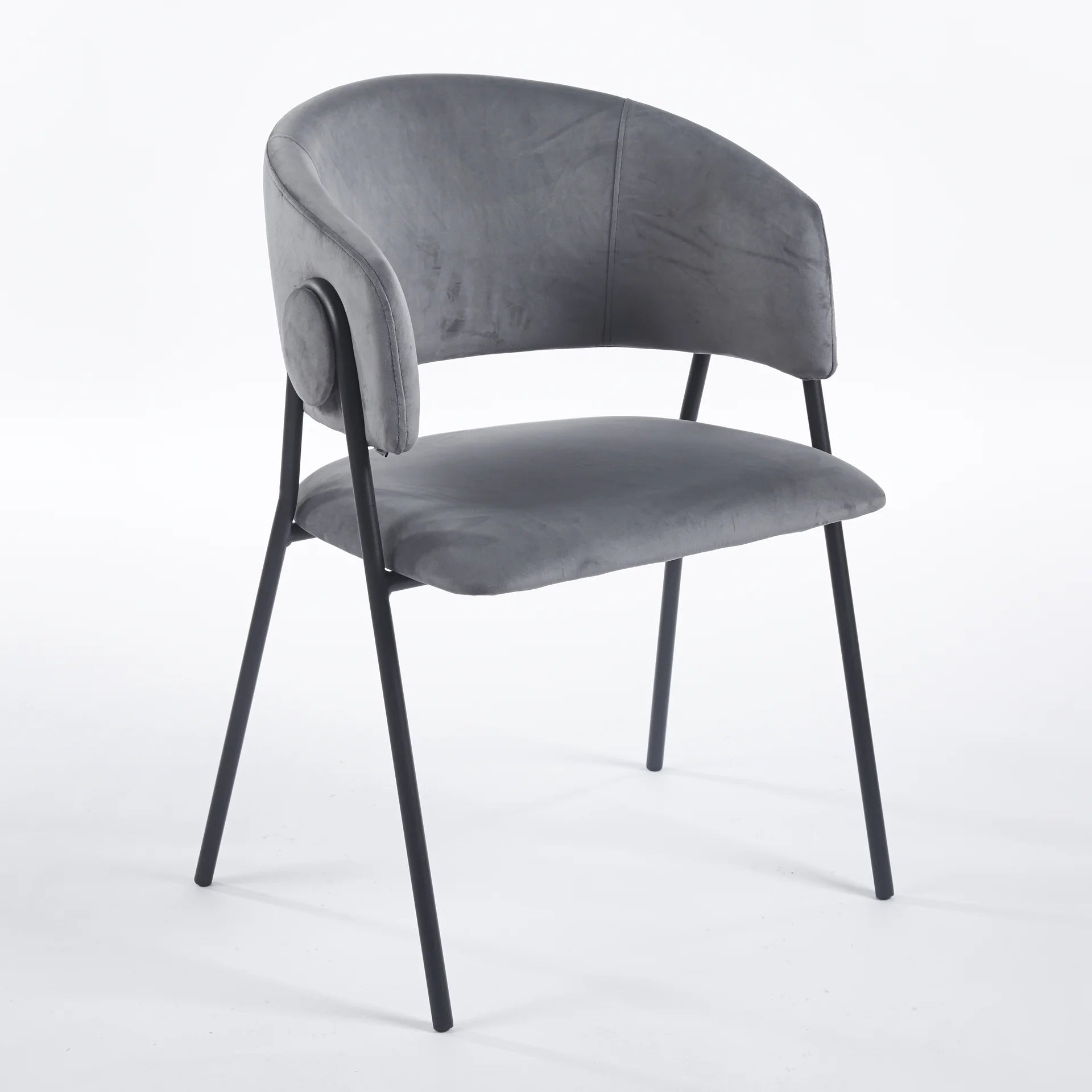 Chaise TANI Velours - Gris