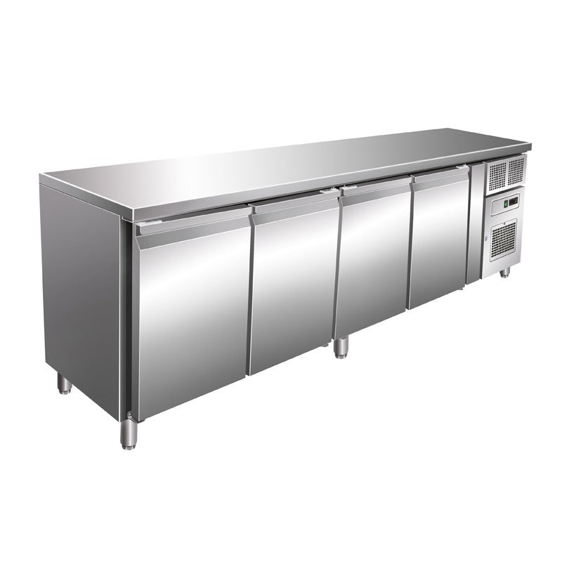 Desserte réfrigérée positive 511 L - 4 portes - Avec groupe logé - Sans dosseret - SN4101TNB - Nosem