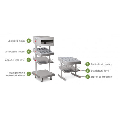 Distributeur à verres - SELF-SERVICE 750 - Nosem