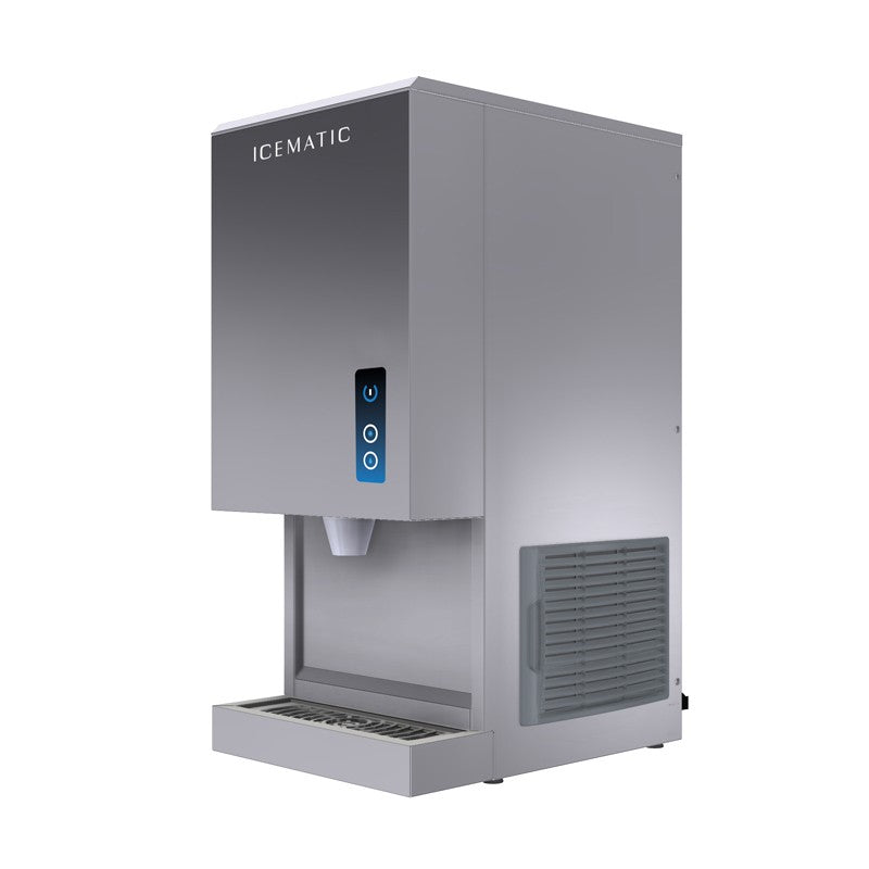 Distributeur deau et de glace sur table - Petits glaçons nuggets - 190 KG - Série T - Icematic