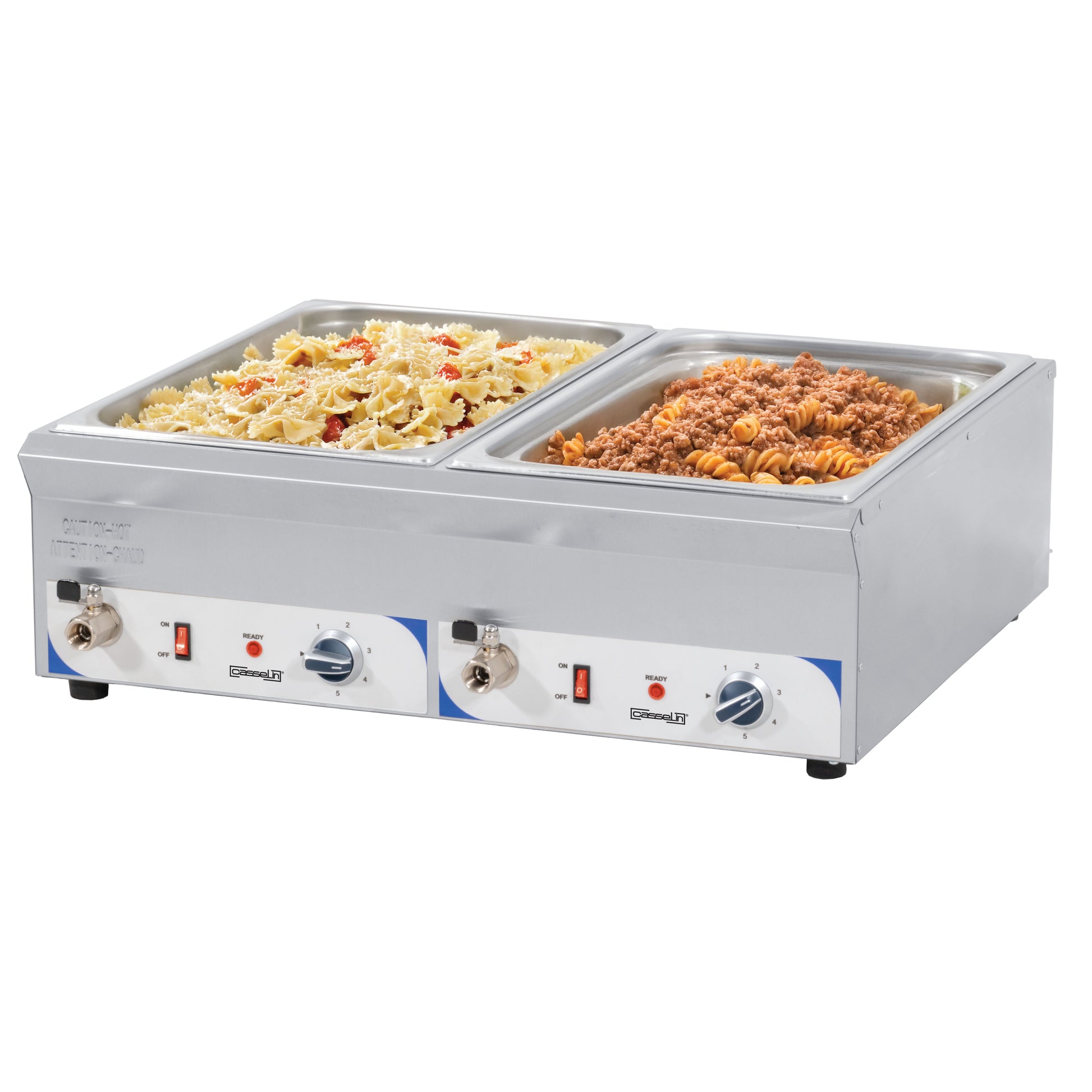 Double bain-marie avec robinet de vidange GN 1/1 - 100 mm - Casselin