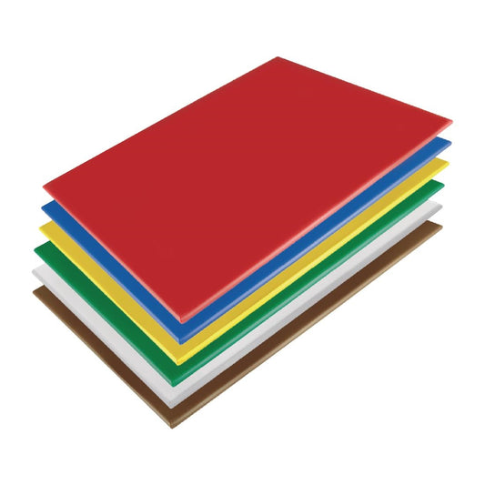 Ensemble de planches à découper basse densité Hygiplas 600x450x10mm lot de 6 - Hygiplas - HC879