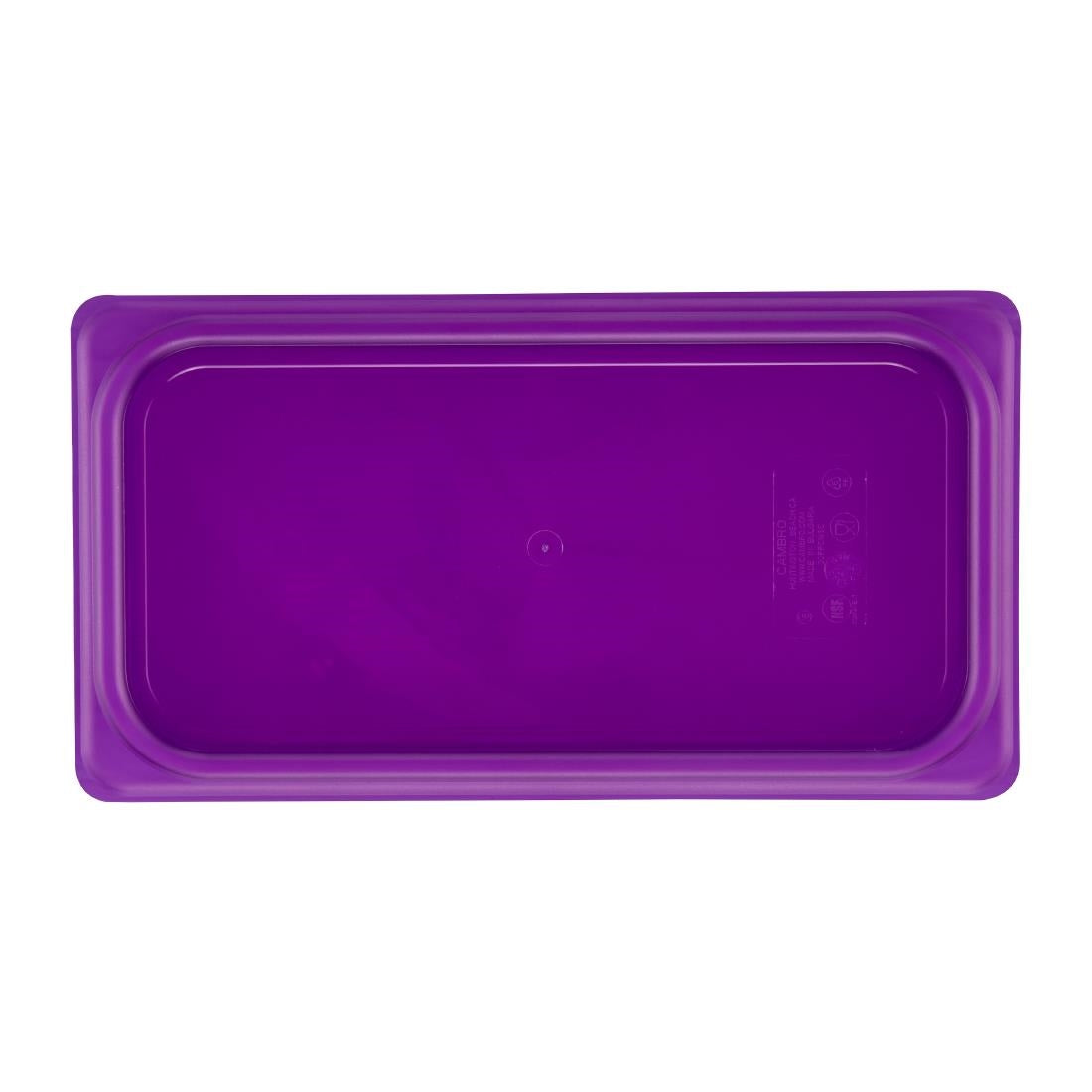 Couvercle hermétique en polypropylène GN 1/3 Cambro Safetrak IML violet - Cambro - JN532