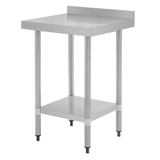 Table de préparation avec rebord en acier inoxydable Vogue 600 x 600mm - Vogue - T379
