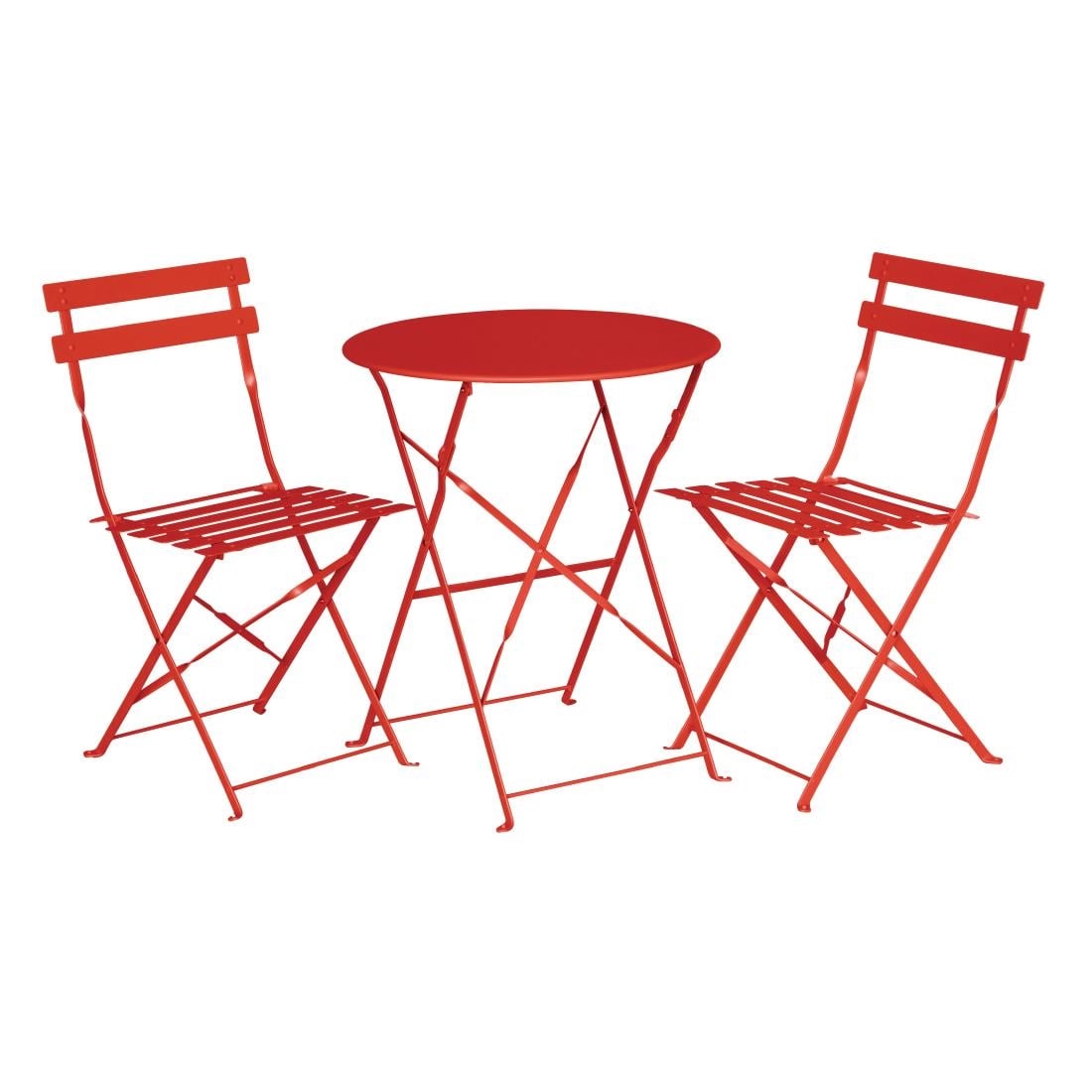 Table de terrasse en acier Bolero rouge - Bolero - GH560