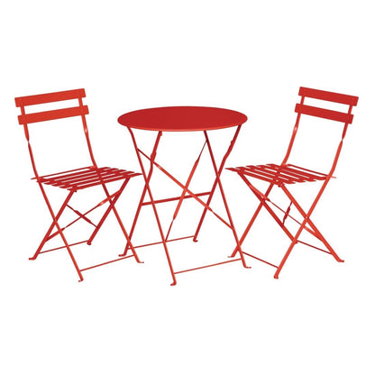 Table de terrasse en acier Bolero rouge - Bolero - GH560