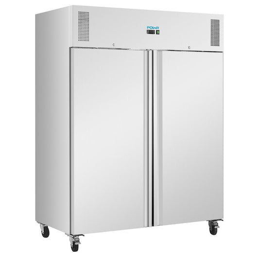 Armoire réfrigérée positive OU négative deux portes Polar série U 1300L - Polar - UA092