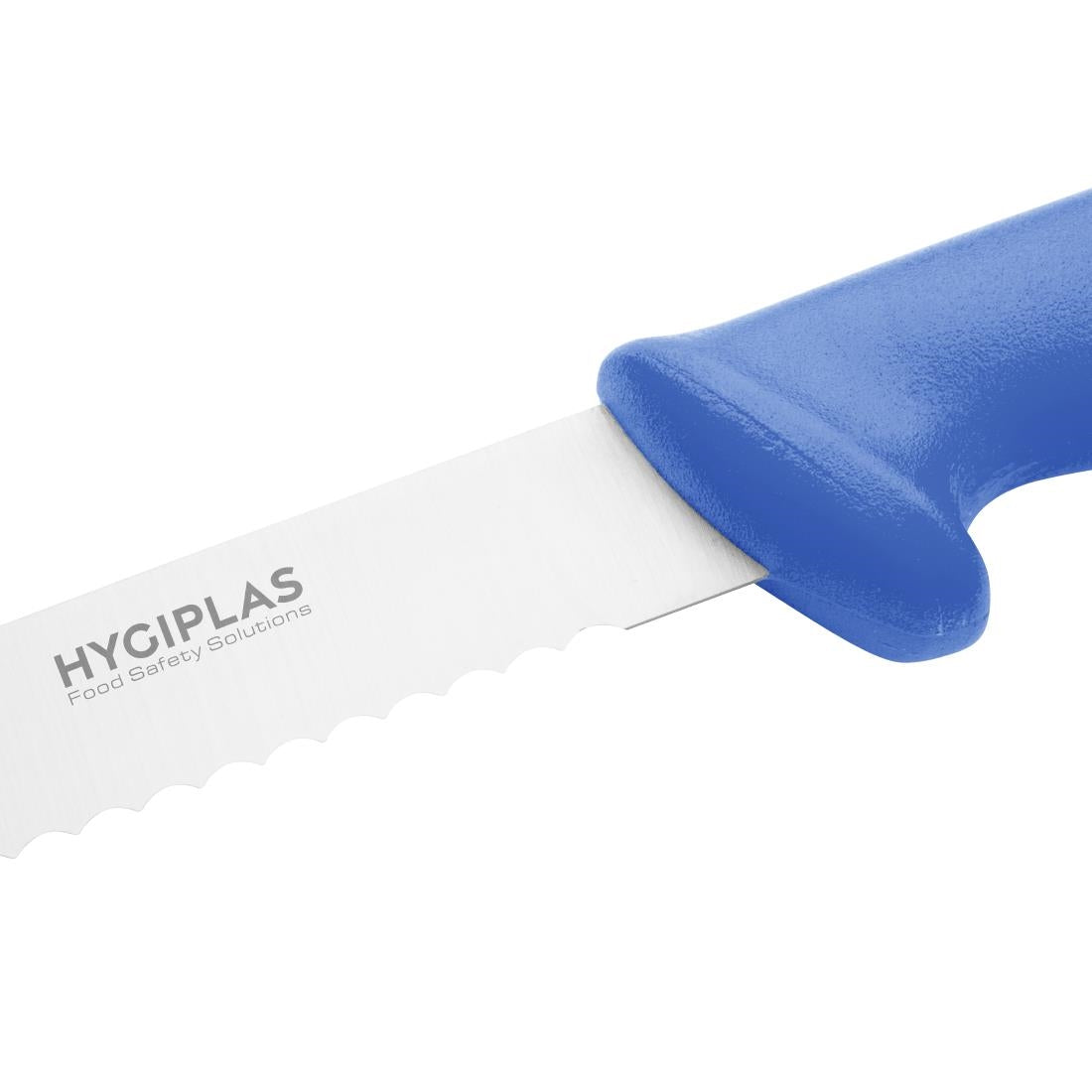 Couteau à génoise dentelé Hygiplas bleu 254 mm - Hygiplas - FX120
