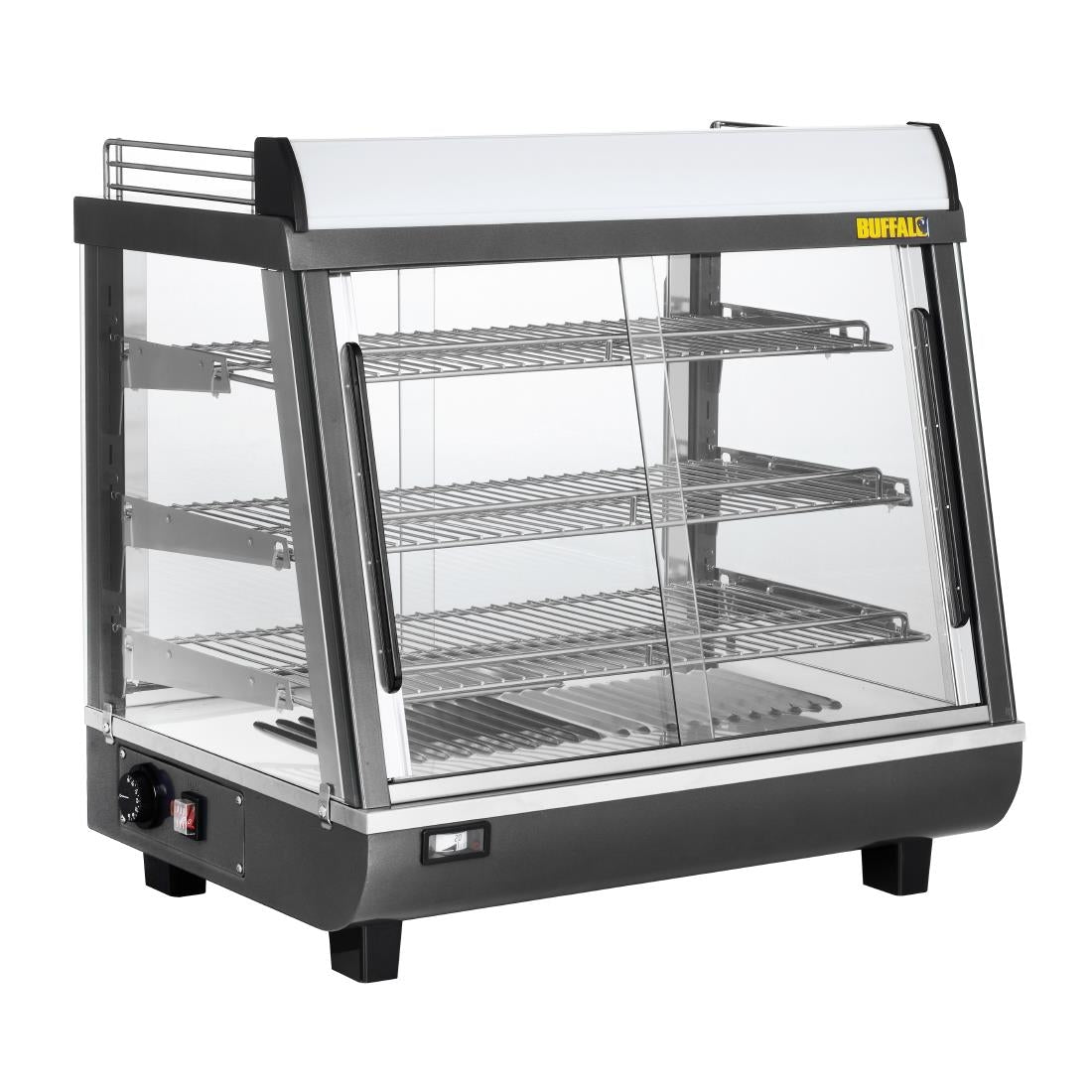 Vitrine chauffante portes avant et arriere Buffalo 96L - Buffalo - HW927