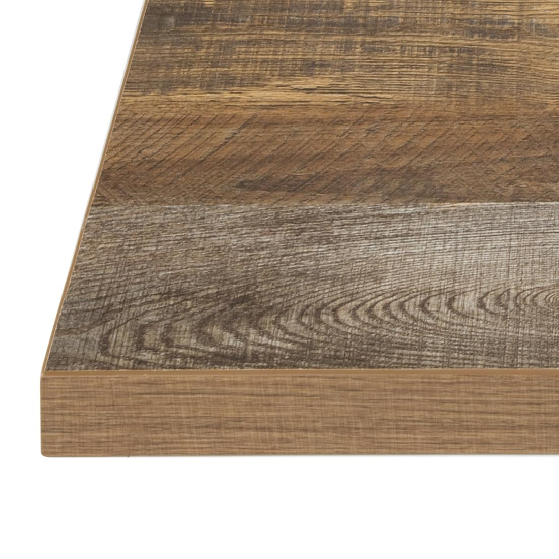Plateau de table carré Bolero effet bois vieilli - 60 cm - Bolero - DR821
