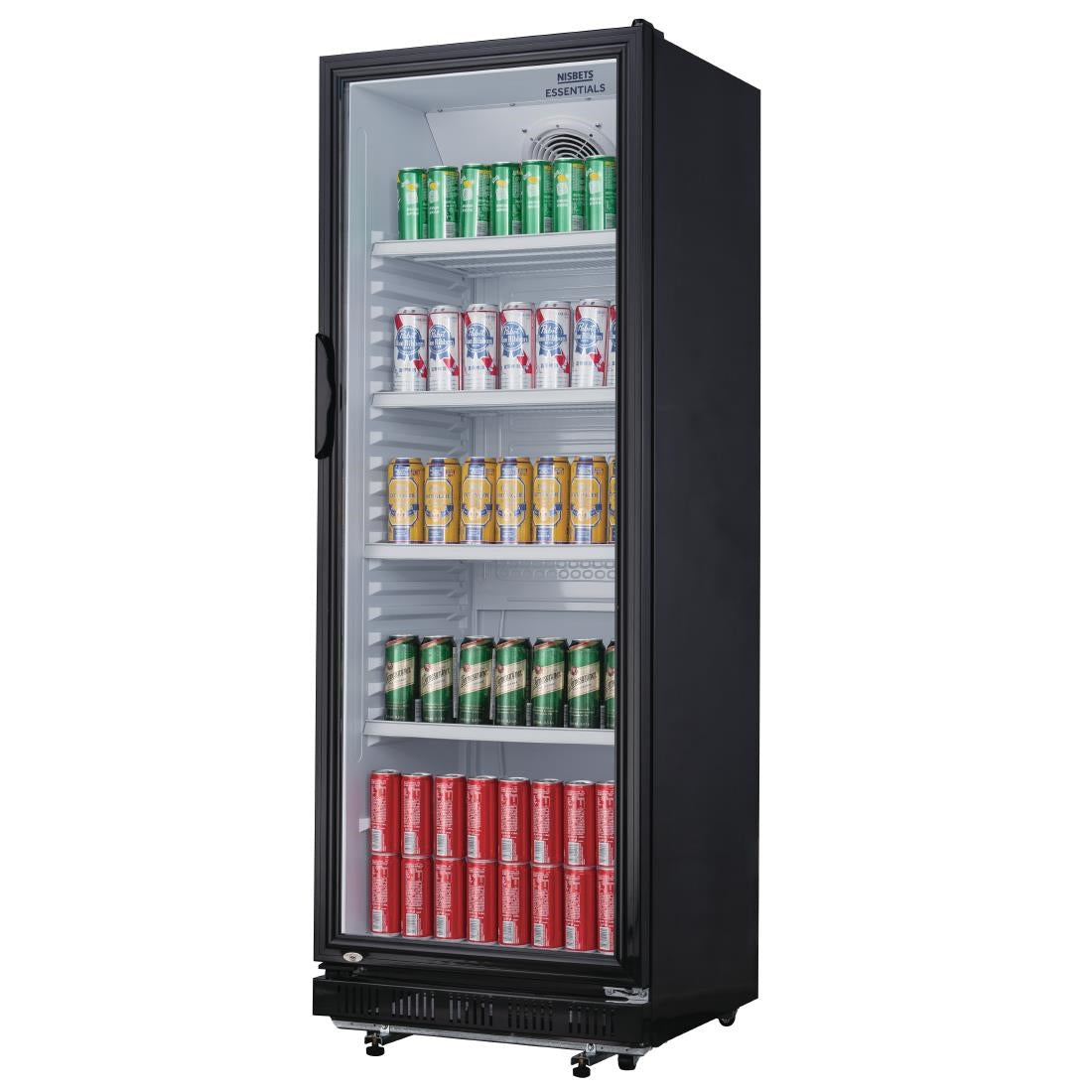 Vitrine réfrigérée positive verticale Nisbets Essentials noire 346L - Nisbets Essentials - DG280