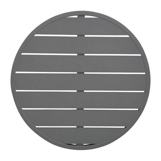 Plateau de table rond en aluminium Bolero gris foncé 580 mm - Bolero - FX037