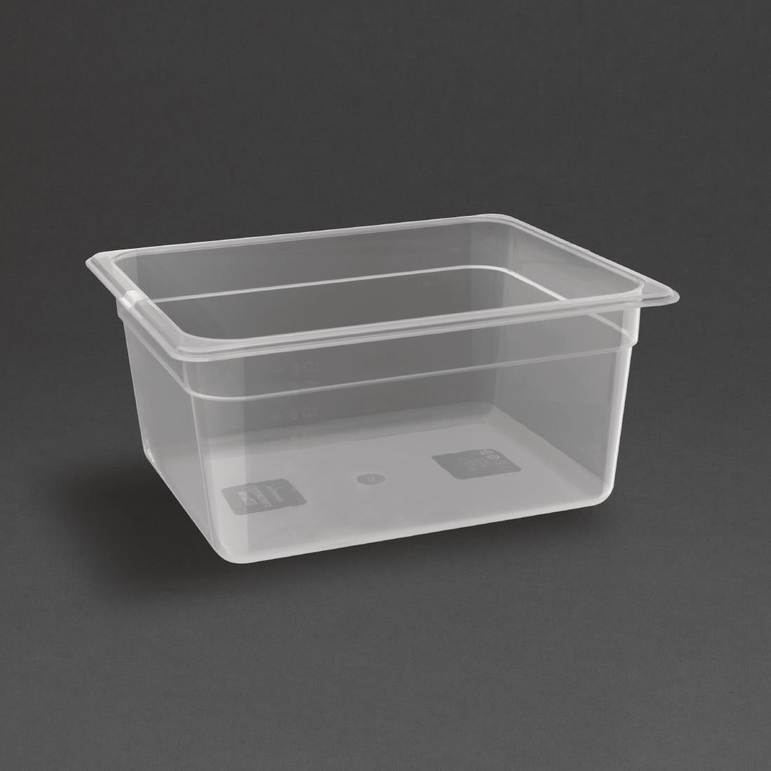 Bac en polypropylène GN 1/2 sans couvercle Nisbets Essentials 150mm - Nisbets Essentials - FA824