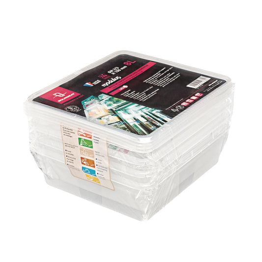 Boîte de stockage GN2/3 Matfer Bourgeat Modulus utilisation intensive 8L (lot de 4) - Matfer Bourgeat - P901