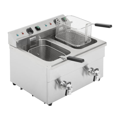 Friteuse induction double Buffalo 2 x 3 kW - Buffalo - CT012