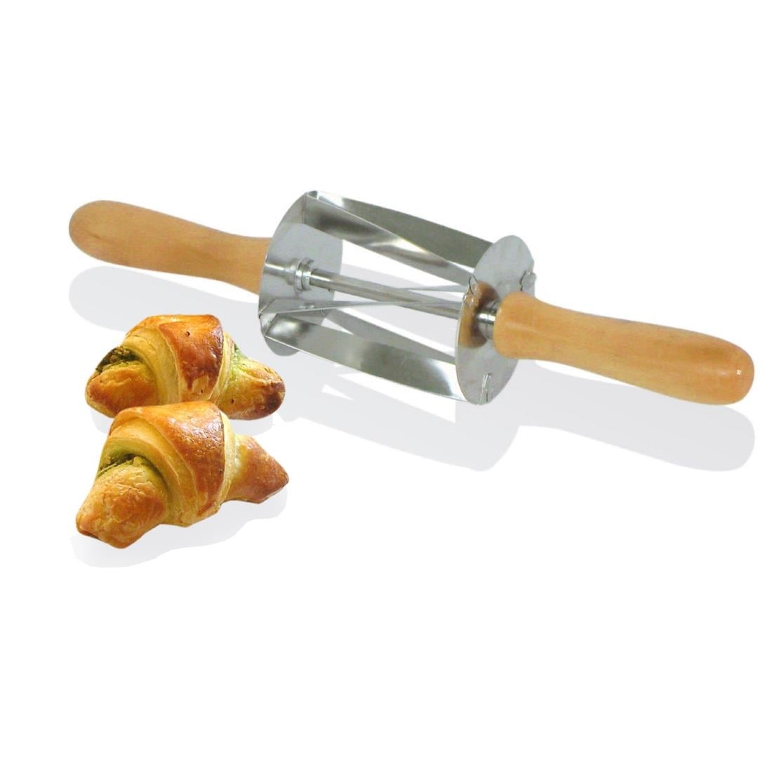 Rouleau à mini croissants en inox poignée bois Gobel Louis Tellier 345x75x75mm - Louis Tellier - HS516