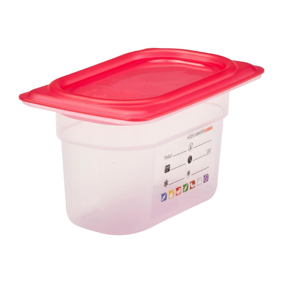 Bac en polypropylène Cambro Safetrak IML GN 1/9 100mm - Cambro - JN519