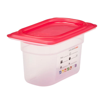 Bac en polypropylène Cambro Safetrak IML GN 1/9 100mm - Cambro - JN519