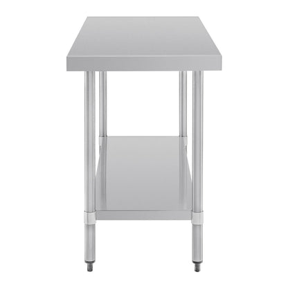 Table de préparation sans rebord en acier inoxydable Vogue 1500 x 600mm - Vogue - T377