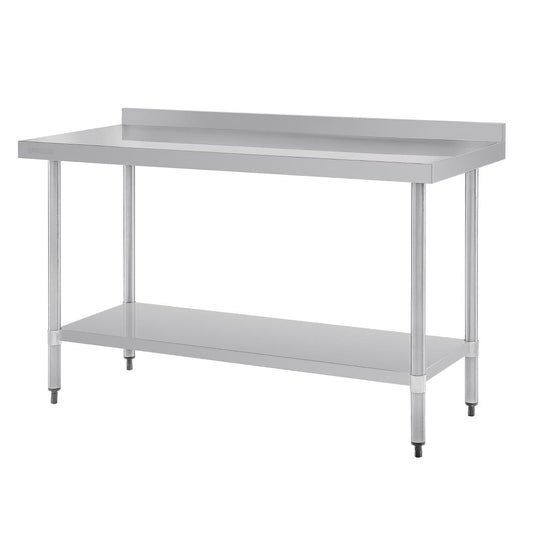 Table en acier inoxydable avec rebord Vogue 1500 x 700mm - Vogue - GJ508