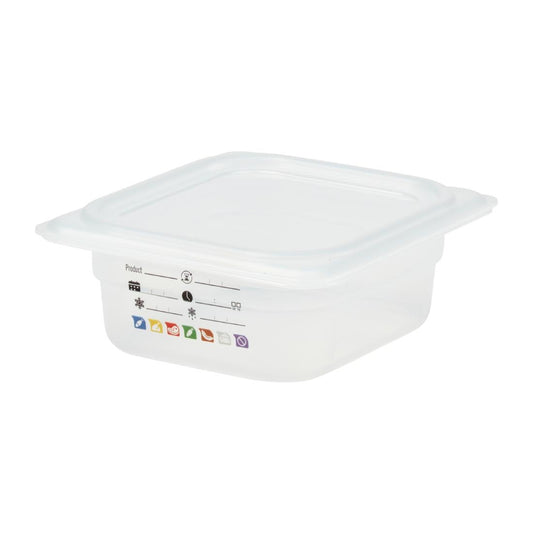 Bac en polypropylène Cambro Safetrak IML GN 1/6 65mm - Cambro - JN515