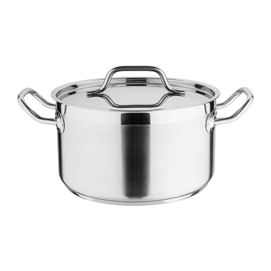 Braisière inox avec couvercle Nisbets Essentials 24 cm - Nisbets Essentials - DB254