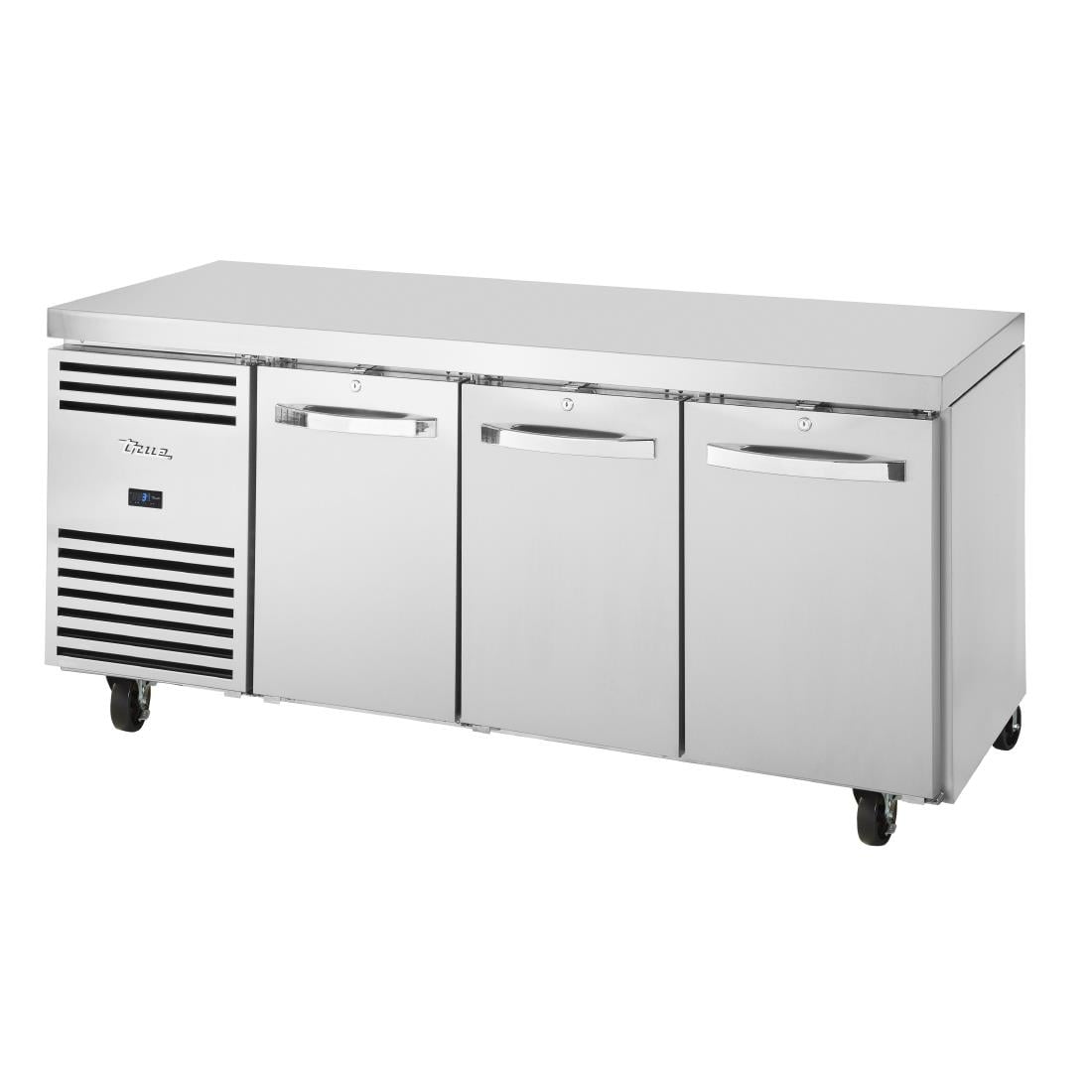 Table réfrigéree positive 3 portes GN 1/1 True TCR1/3-CL-SS-DL-DR-DR - TRUE - FA036