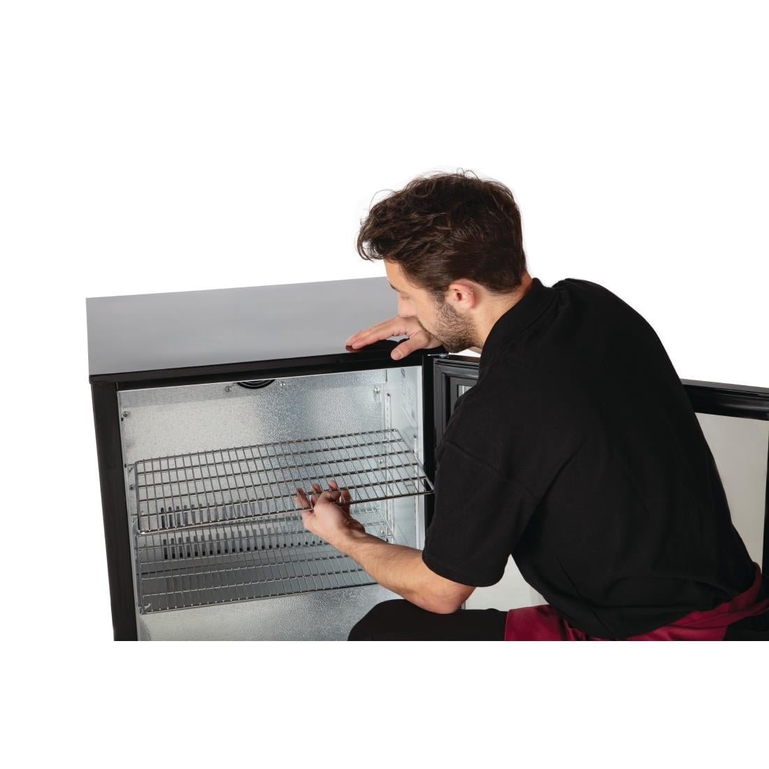 Arrière-bar une porte pivotante Polar Série G noir 128L - Polar - GL011