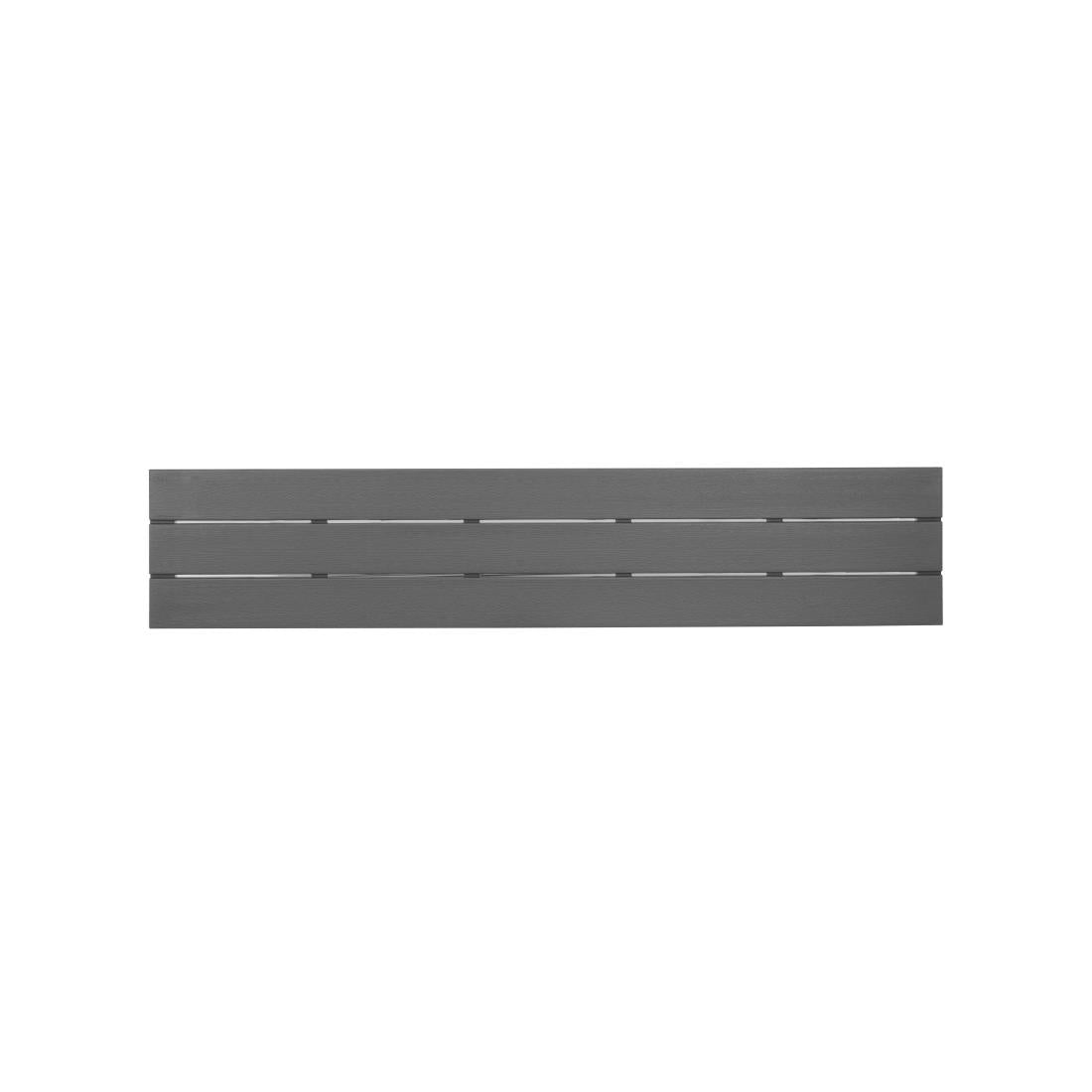 Bancs à lattes Bolero Valletta gris (lot de 2) - Bolero - HZ024