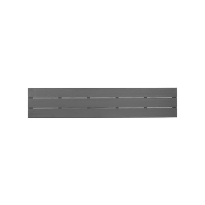 Bancs à lattes Bolero Valletta gris (lot de 2) - Bolero - HZ024