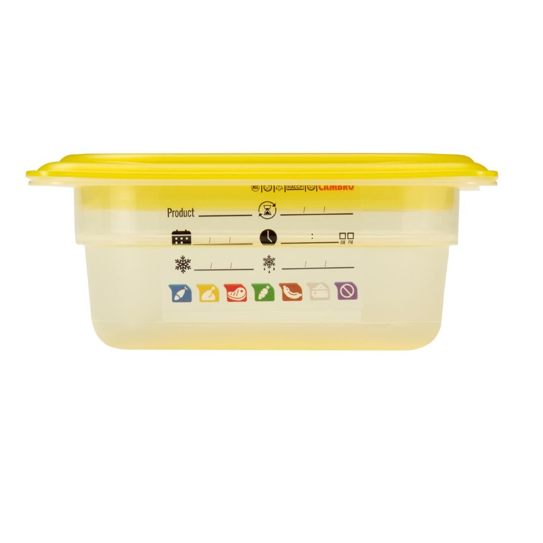 Bac en polypropylène Cambro Safetrak IML GN 1/6 65mm - Cambro - JN515