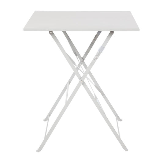 Table de terrasse carrée en acier Bolero grise 600mm - Bolero - GK988