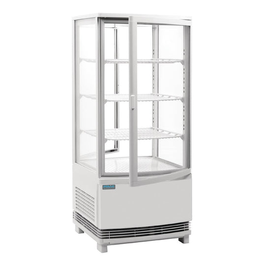 Vitrine réfrigérée porte incurvée économe en énergie Polar série C blanche 86L - Polar - CX576