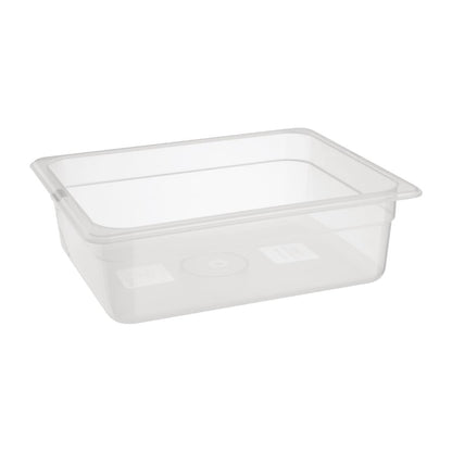 Bac en polypropylène GN 1/2 sans couvercle Nisbets Essentials 100mm - Nisbets Essentials - FA823