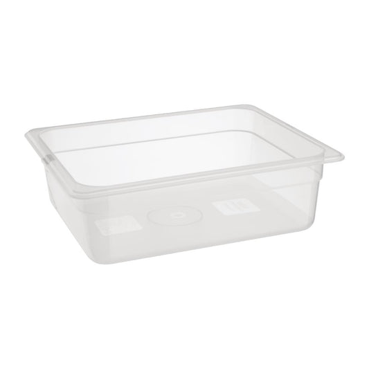 Bac en polypropylène GN 1/2 sans couvercle Nisbets Essentials 100mm - Nisbets Essentials - FA823