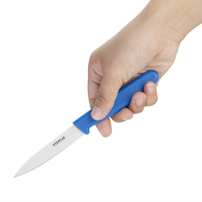 Couteau d'office Hygiplas bleu 75 mm - Hygiplas - C544