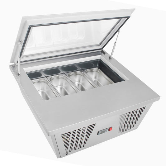Congélateur à glace de comptoir Polar Série G 4 bacs Napoli - Polar - GK068