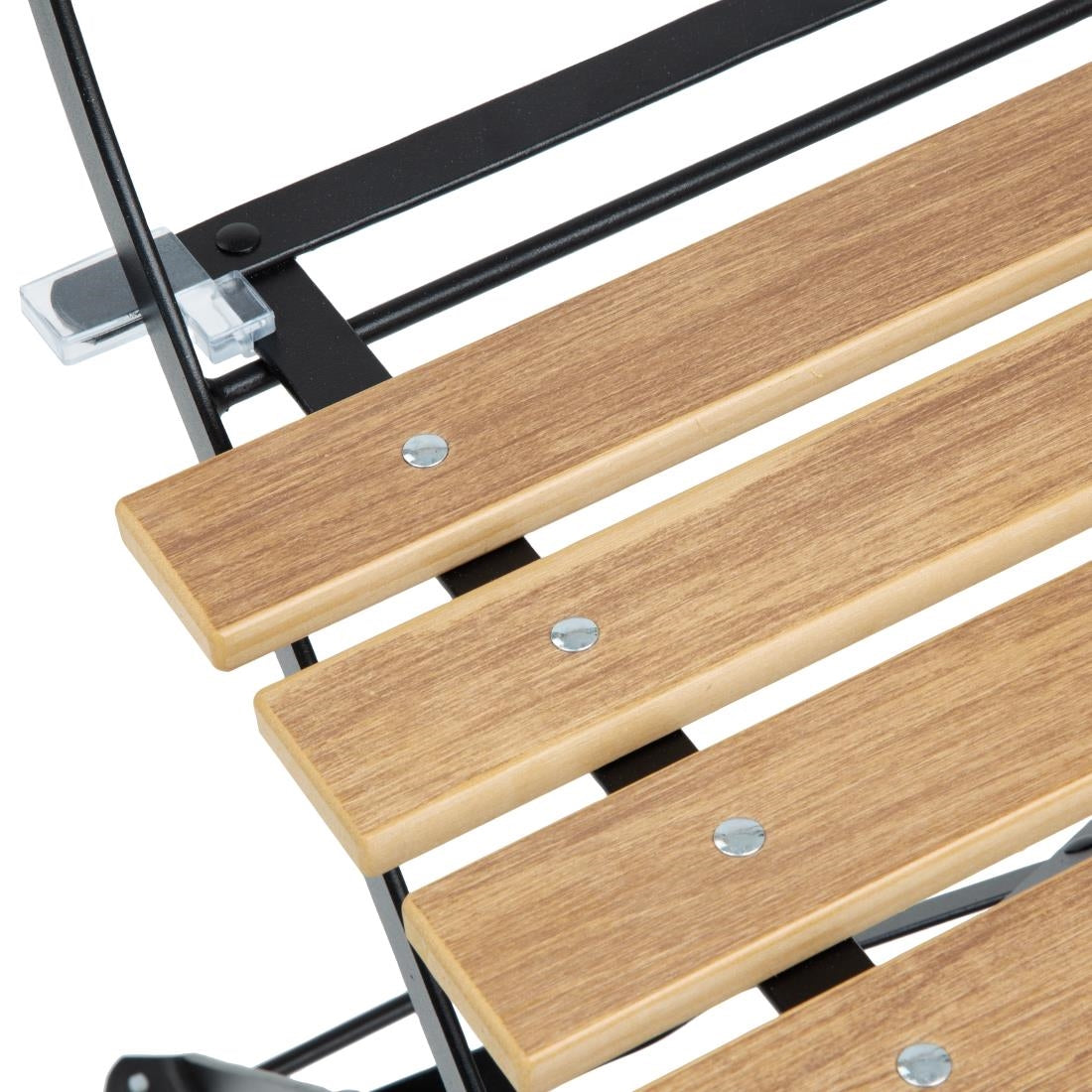 Chaises de terrasse pliantes Bolero Perth effet bois (lot de 2) - Bolero - FU539