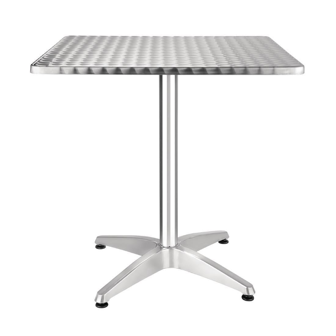Table bistro carrée Bolero acier inoxydable 700mm - Bolero - CG834