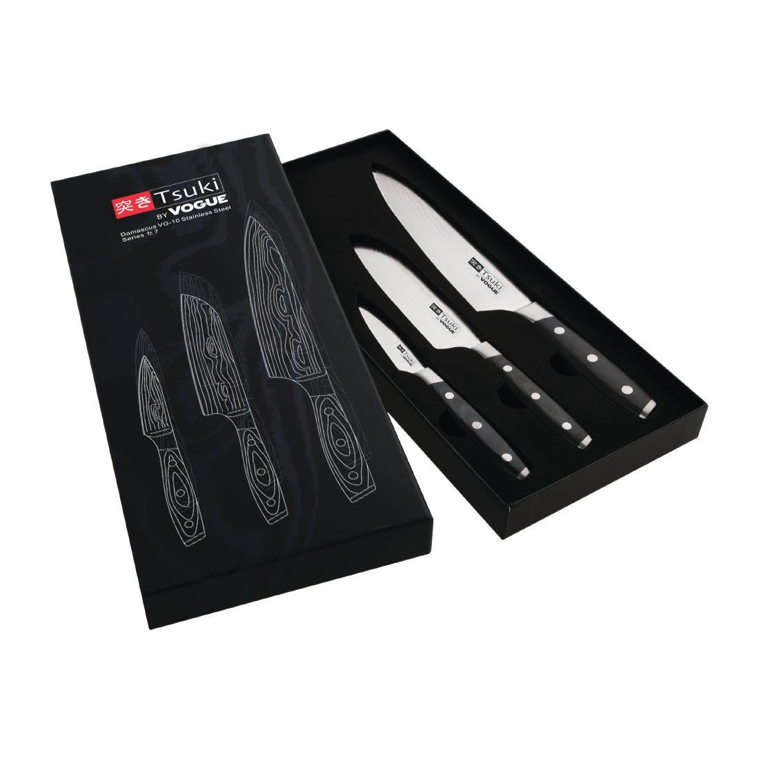 Coffret cadeau 3 couteaux Vogue Tsuki Series 7 - Vogue - CR403
