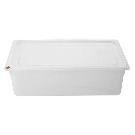 Bacs PP Hygiplas Click GN 1/1 avec couvercles et 7 clips de couleur 150mm 19,5L (lot de 2) - Hygiplas - FZ087