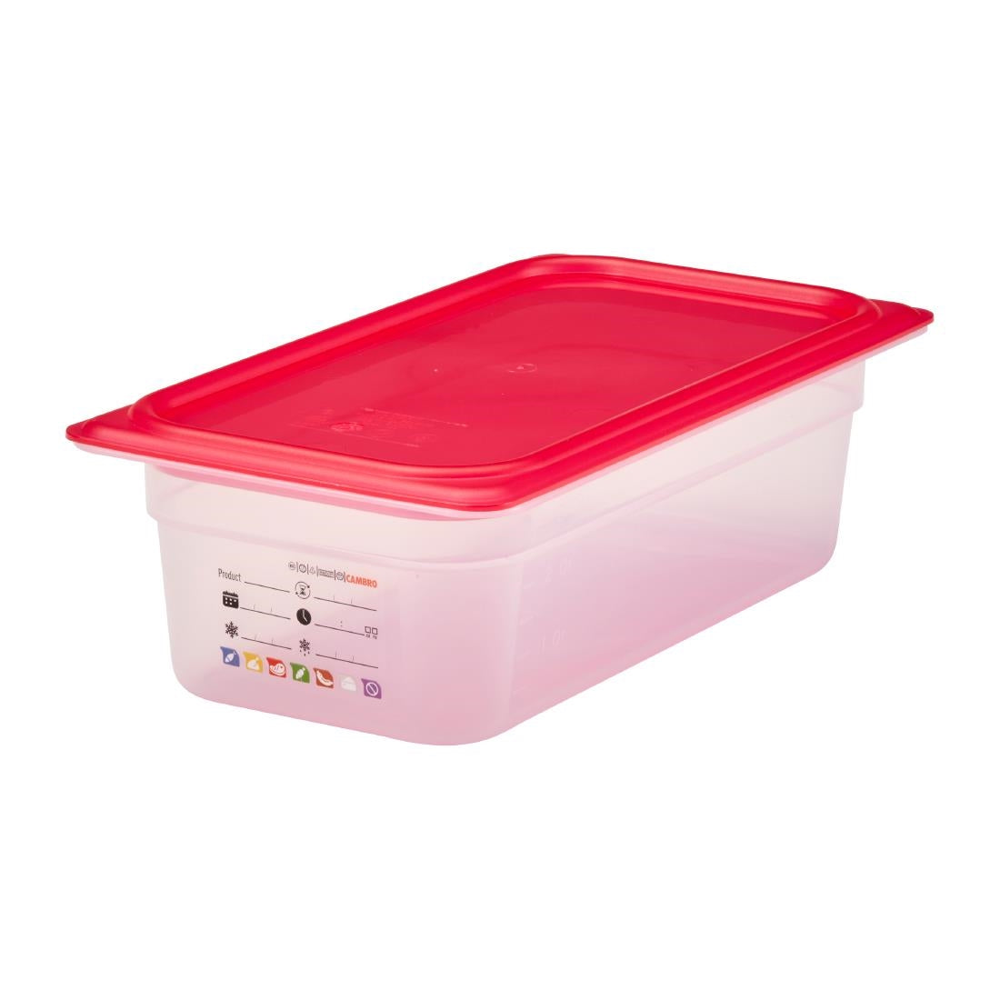 Bac en polypropylène Cambro Safetrak IML GN 1/3 100mm - Cambro - JN509