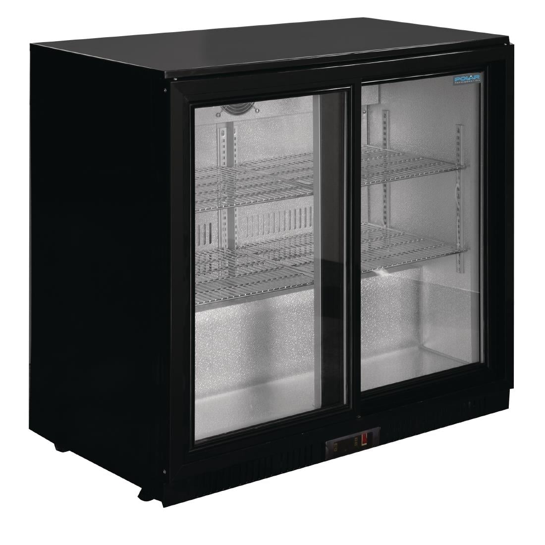 Arrière-bar deux portes coulissantes Polar série G noir 198L - Polar - GL010