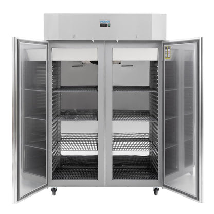 Armoire réfrigérée négative deux portes économe en énergie Polar Série U 1 400L - Polar - UA033
