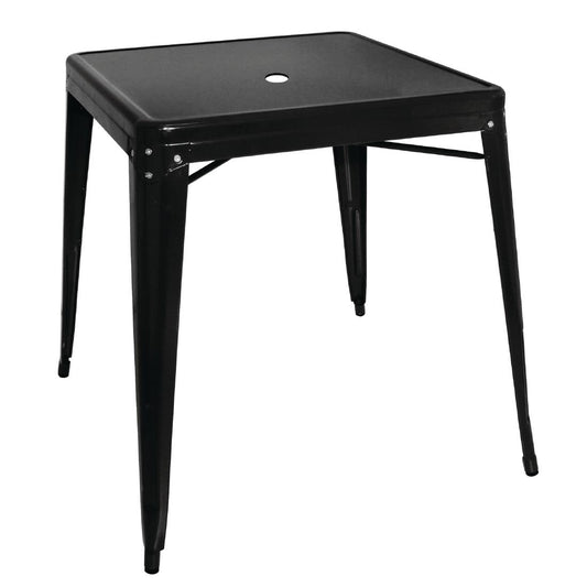 Table carrée en acier noir Bolero Bistro 668mm - Bolero - GC867