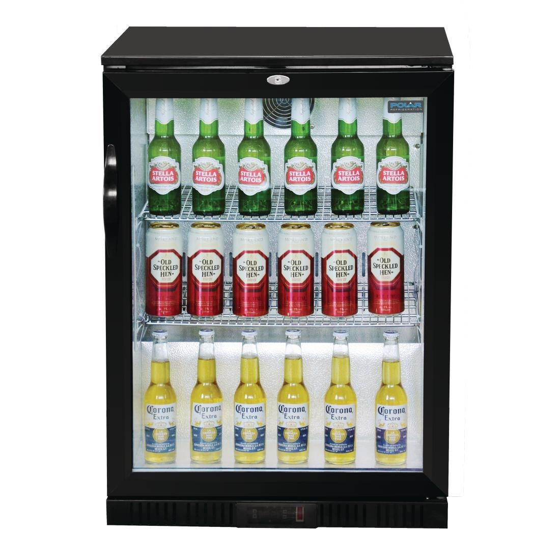 Arrière-bar une porte pivotante Polar Série G noir 138L - Polar - GL001