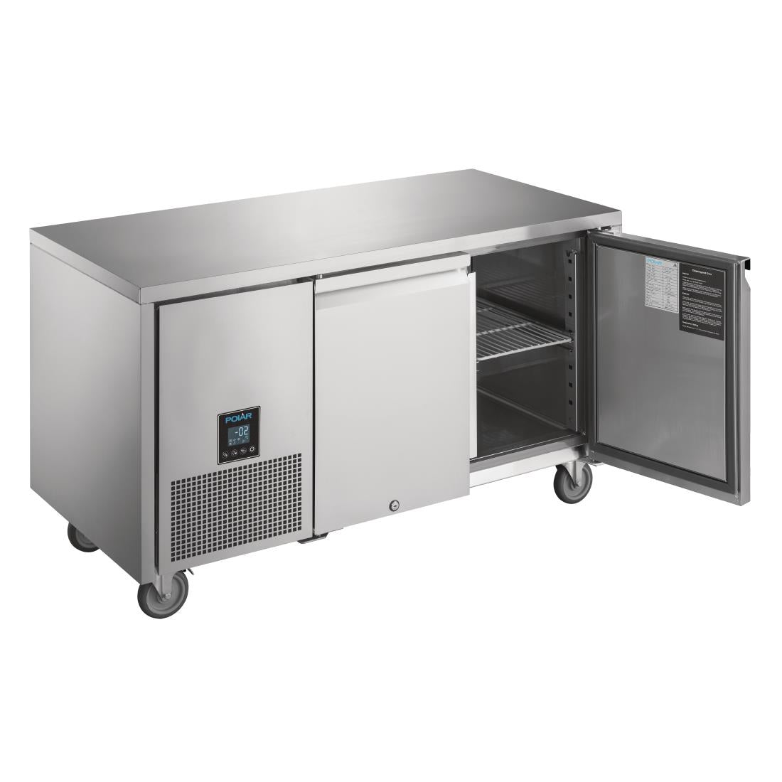 Table réfrigérée positive 2 portes Polar Serie U Premium 267L - Polar - UA005