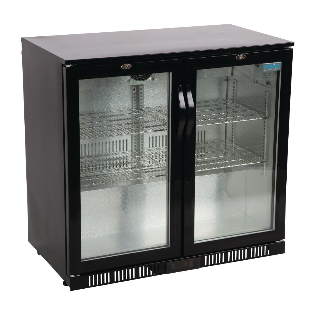 Arrière-bar deux portes pivotantes Polar Série G noir 198L - Polar - GL012