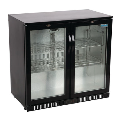 Arrière-bar deux portes pivotantes Polar Série G noir 198L - Polar - GL012